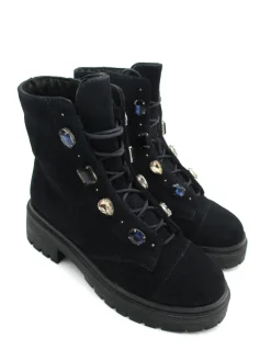 Anfibio camoscio donna Camy dusty blu<Apepazza Online