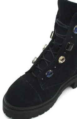 Anfibio camoscio donna Camy dusty blu<Apepazza Online