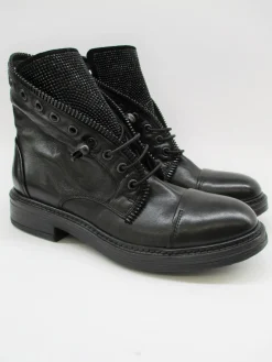 Anfibio donna pelle 6475 nero<Fru.it Best