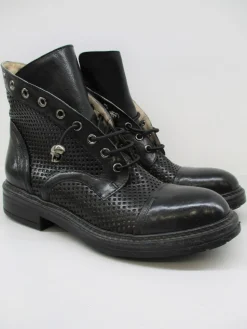 Anfibio donna pelle 6011 nero<Fru.it New