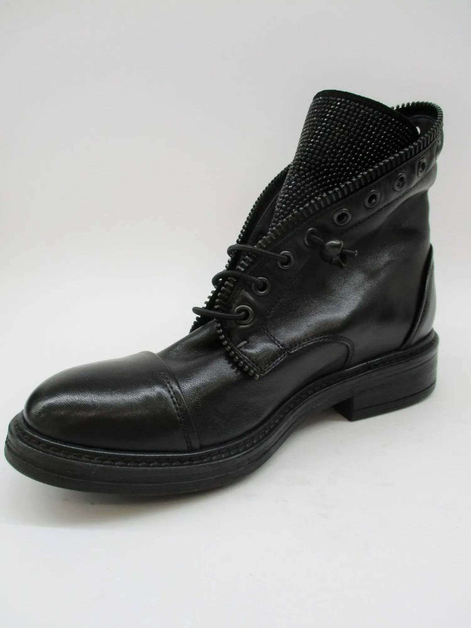 Anfibio donna pelle 6475 nero<Fru.it Best
