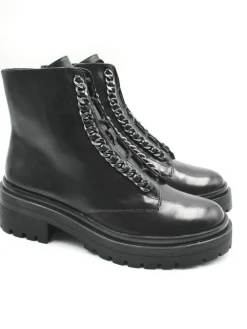 Anfibio pelle donna Camelia nero<Apepazza Fashion