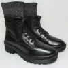 Anfibio pelle donna 9FCBT14 nero<Apepazza Online