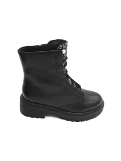 Anfibio pelle donna Camelia F2 COMBAT31 Black<Apepazza Hot