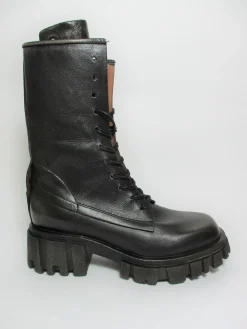 Anfibio pelle donna A54201 Nero Smoke<As98 Best