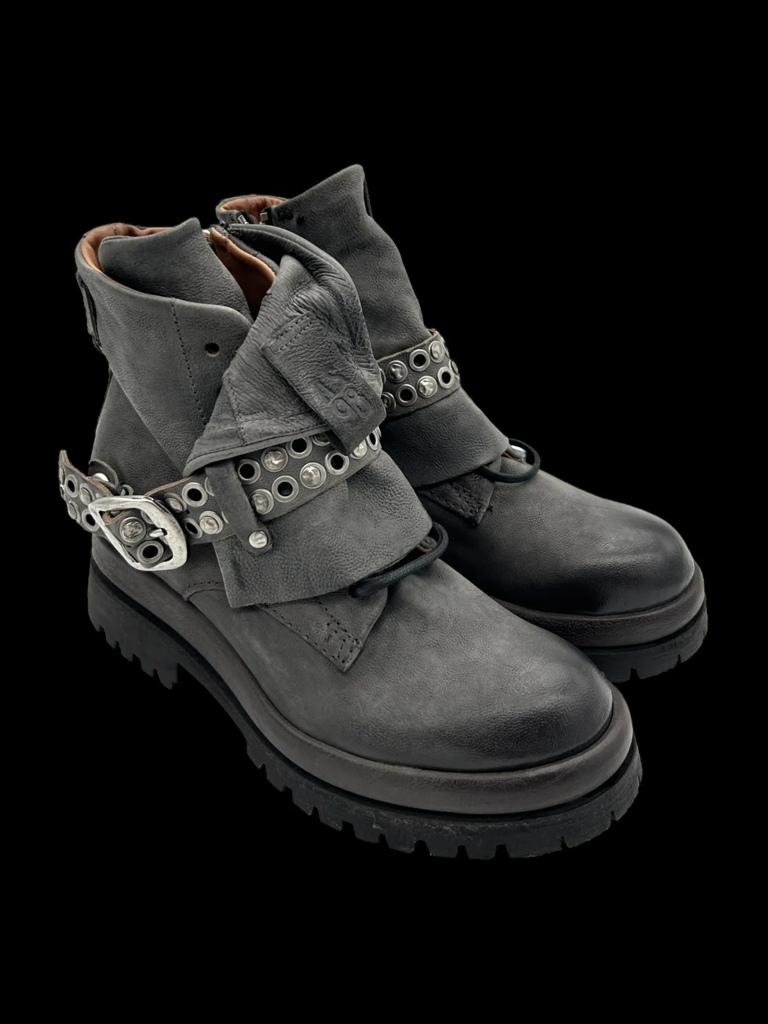 Anfibio pelle donna Smoke - B51221 -<As98 Outlet