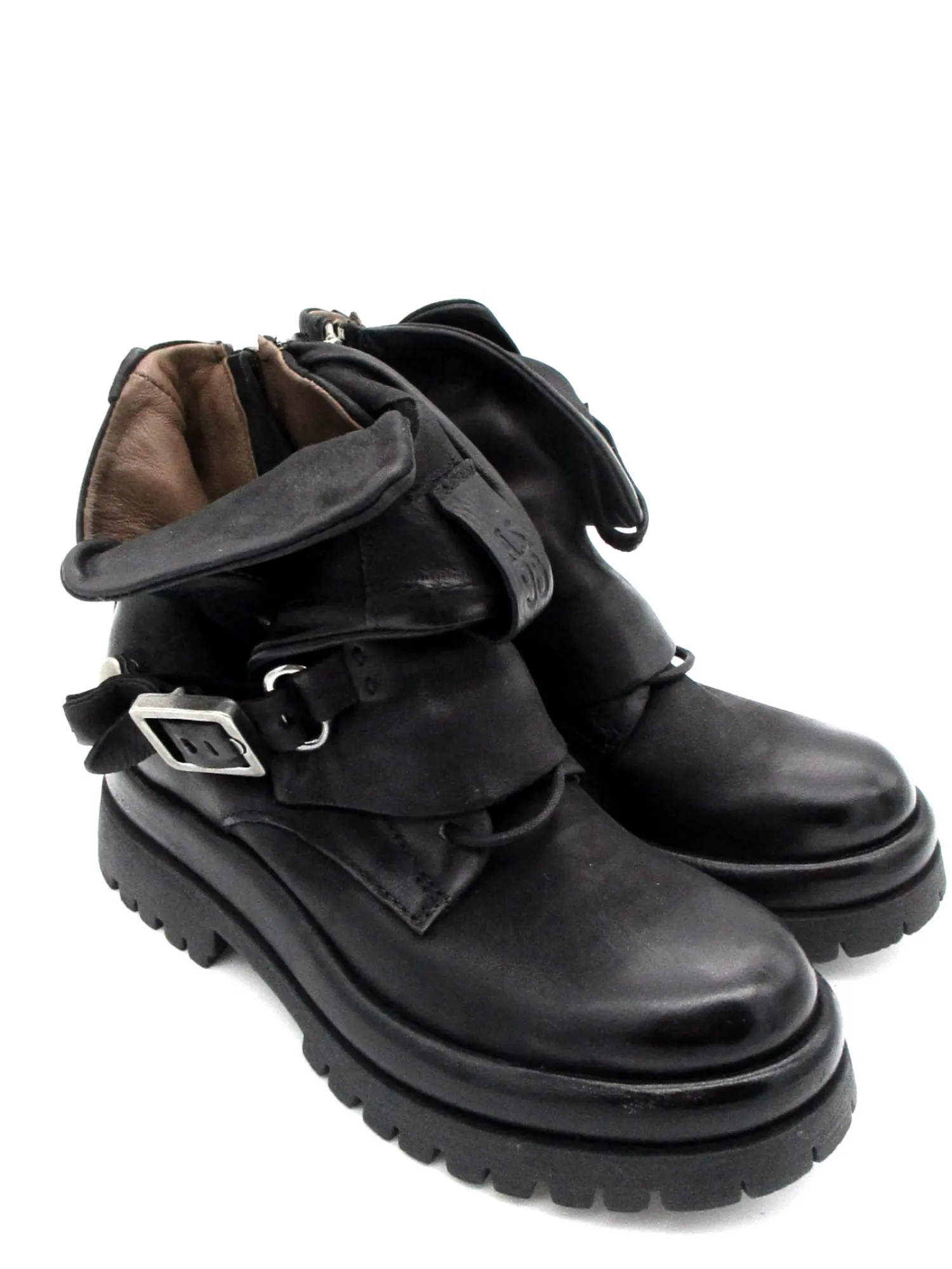 Anfibio pelle donna Black - B51210 -<As98 Outlet