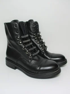 Anfibio pelle donna 5702 nero<Fru.it Outlet