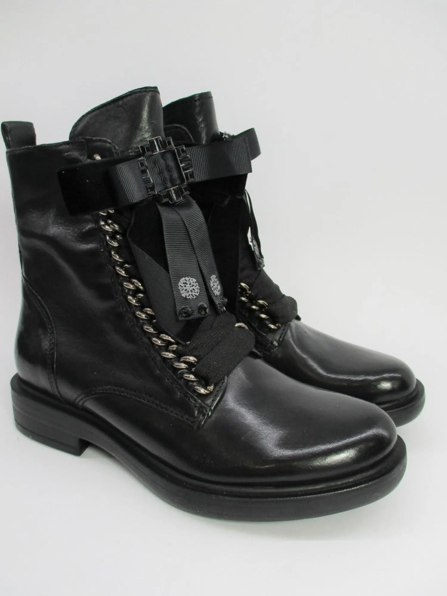 Anfibio pelle donna 544298 nero<Mjus Hot