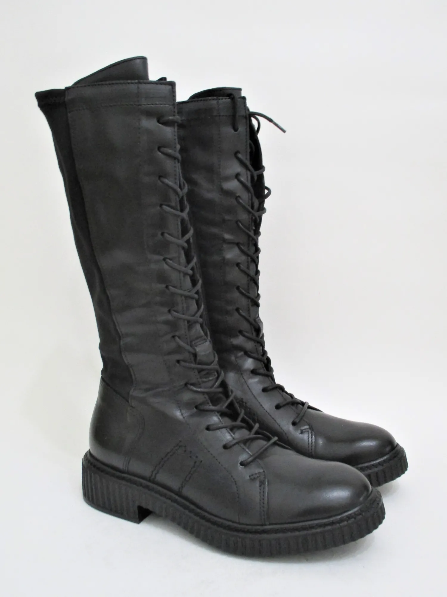 Anfibio pelle donna 132311 nero<Mjus Outlet