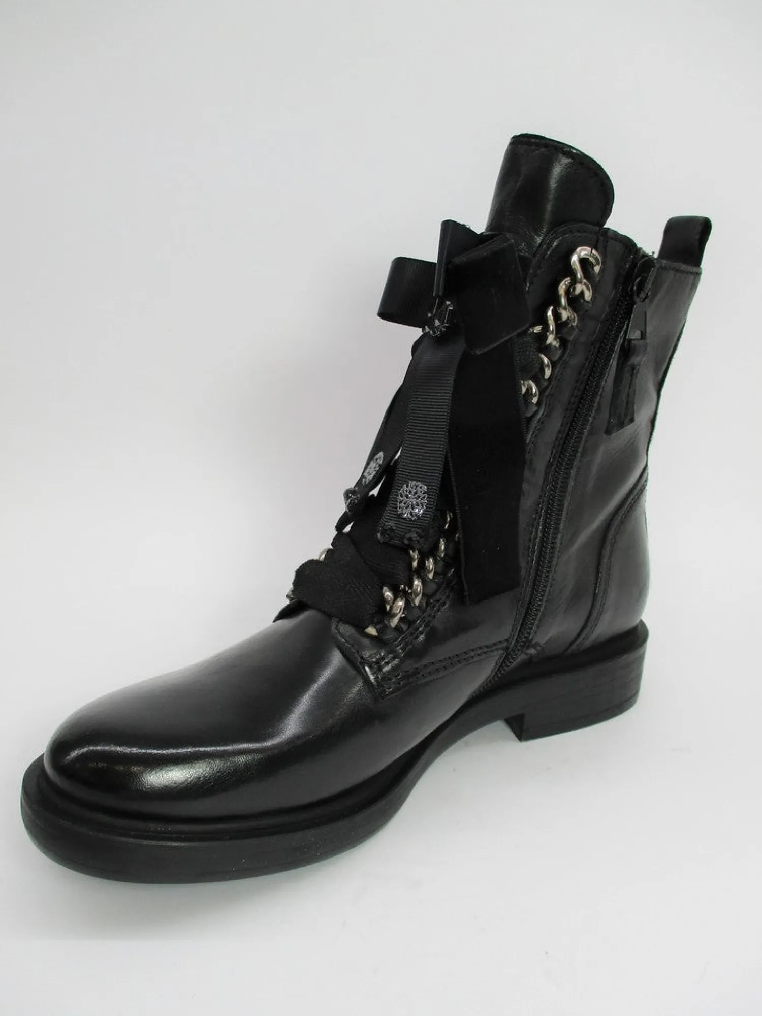 Anfibio pelle donna 544298 nero<Mjus Hot