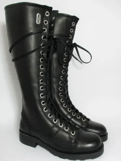 Anfibio pelle donna 101169 nero<Oxs Outlet