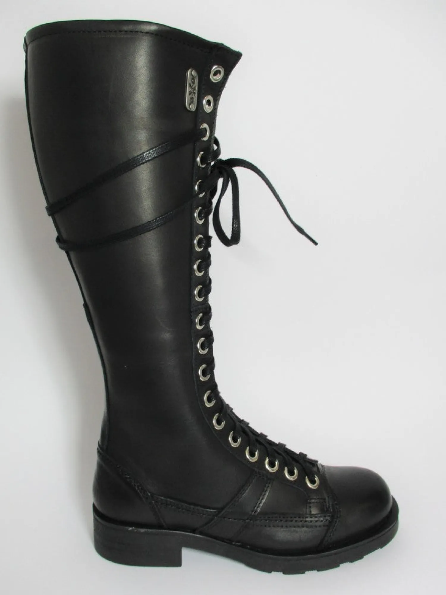 Anfibio pelle donna 101169 nero<Oxs Outlet