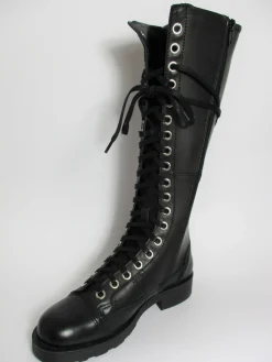 Anfibio pelle donna 101169 nero<Oxs Outlet