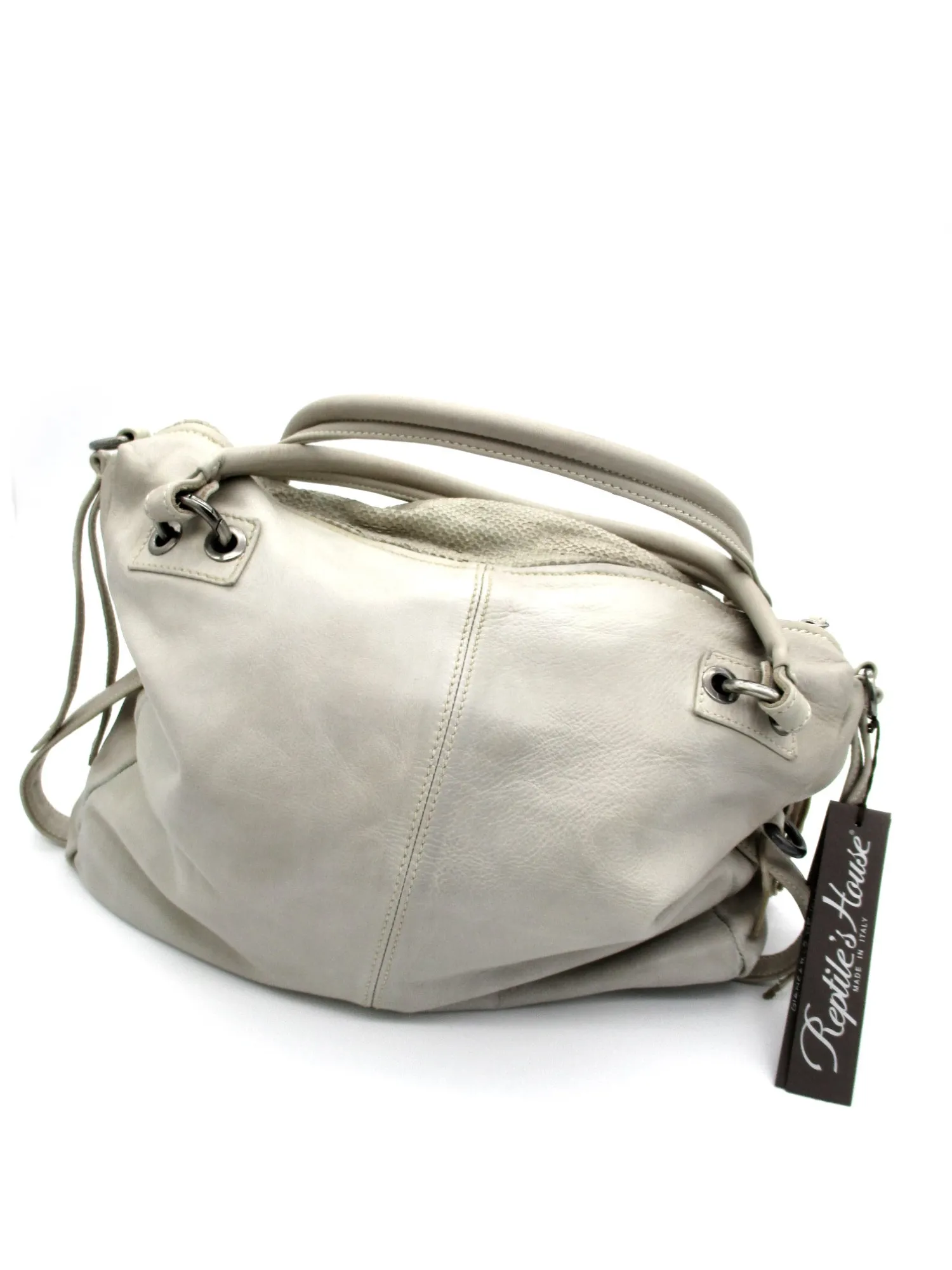 Borsa donna in pelle Reptile's House's Ravello Avorio<Reptile's House Discount