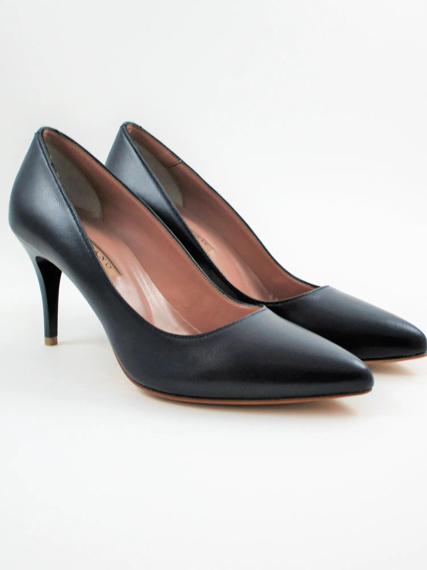 Décolleté pelle donna 3958 blu<Albano Hot