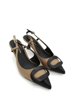 Décolleté pelle donna Danica Cognac<Apepazza Sale