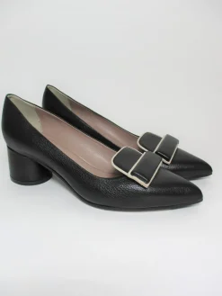 Décolleté pelle 2050 nero<La Petite Maison Fashion