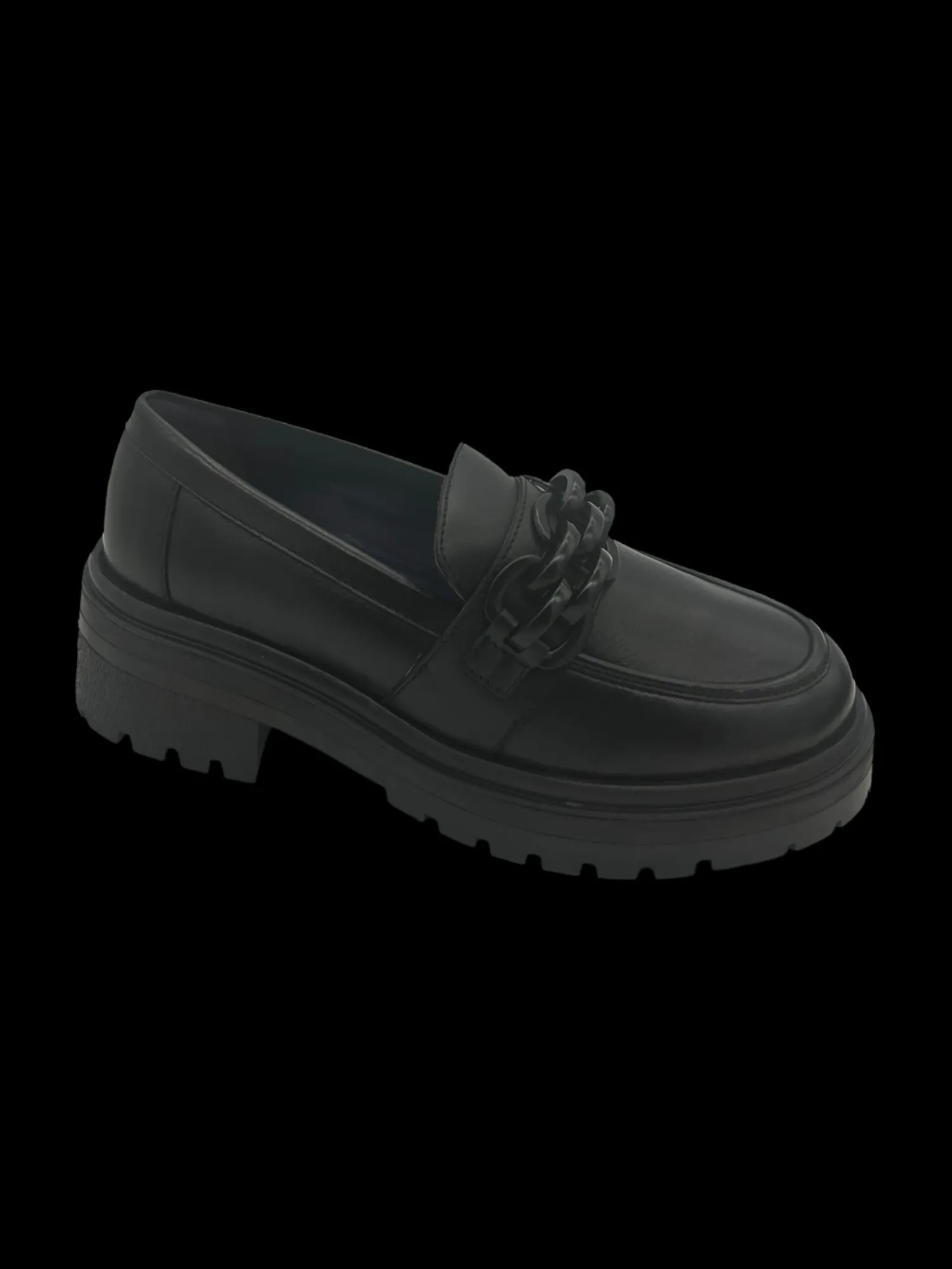 Mocassino donna pelle Black - Cecilia -<Apepazza Online