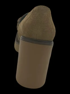 Mocassino donna pelle scamosciata Cognac - Agnese -<Apepazza Discount