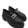 Mocassino pelle donna Black - Carlotta -<Apepazza New
