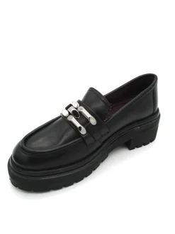 Mocassino pelle donna Black - Carlotta -<Apepazza New