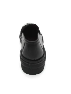 Mocassino pelle donna Black - Carlotta -<Apepazza New