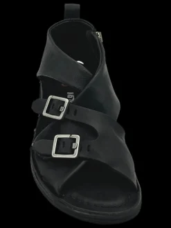 Sandali bassi pelle donna Black - A16048 -<As98 Fashion