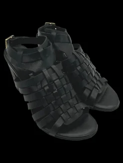 Sandali pelle donna Black - B75002 -<As98 Outlet