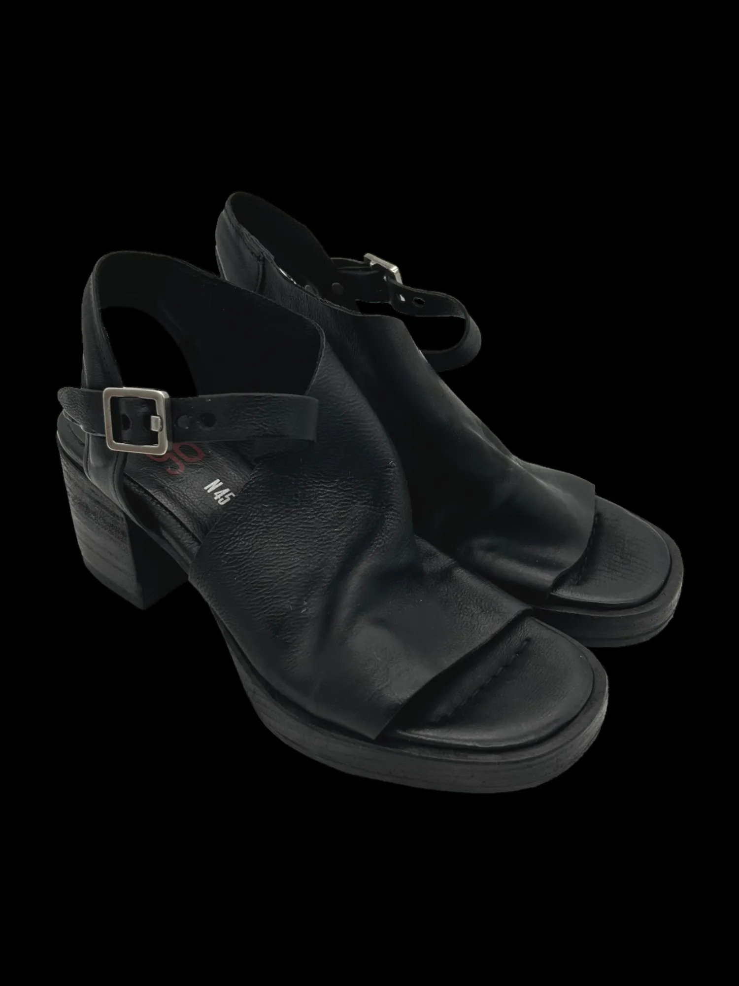 Sandali pelle donna Black - B61003 -<As98 Outlet