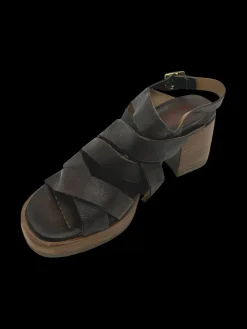 Sandali pelle donna Fondente - B61001 -<As98 Hot