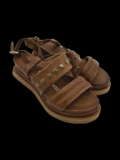 Sandali zeppa pelle donna - A15035 -<As98 Outlet