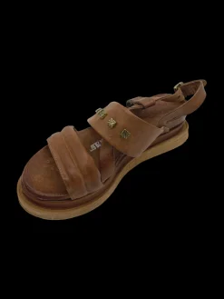 Sandali zeppa pelle donna - A15035 -<As98 Outlet