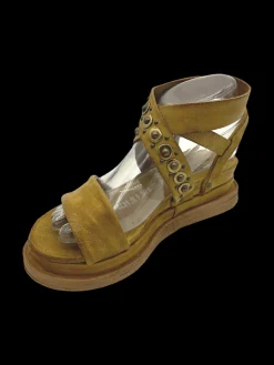 Sandali zeppa pelle donna - A15034 -<As98 Sale