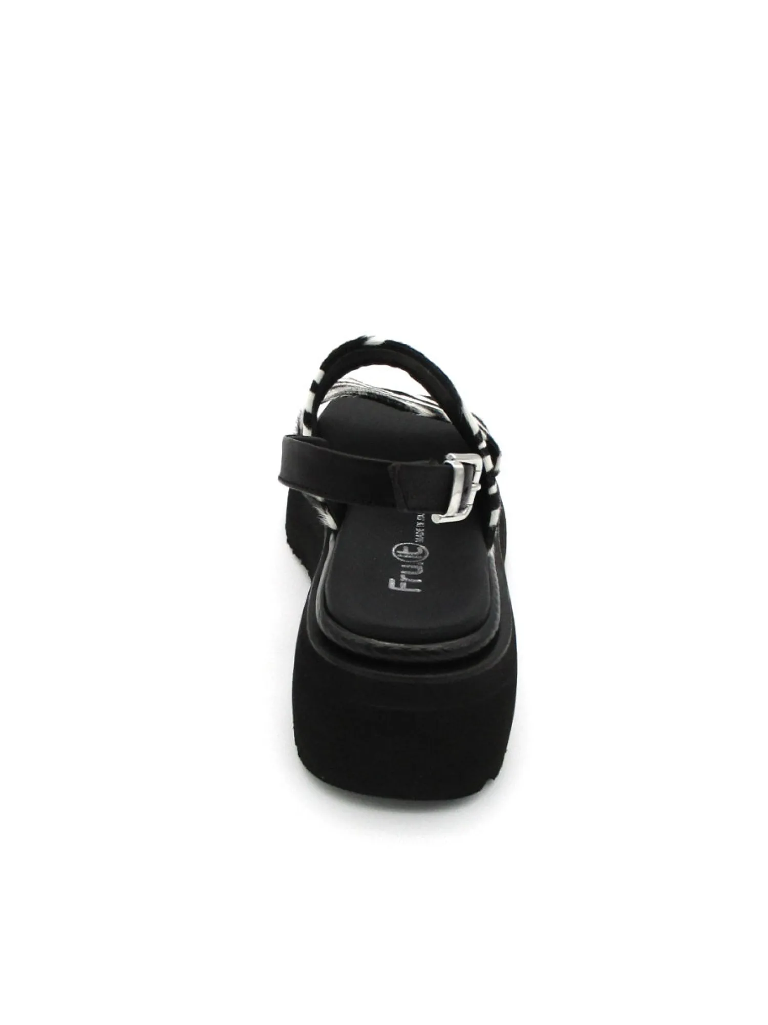 Sandalo 7655 cavallino Black/White<Fru.it Best