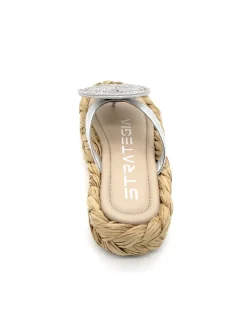 Sandalo basso donna raffia - S54 -<Strategia Hot