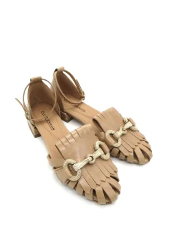 Sandalo basso pelle a gabbia Grano - ES1001X -<Elvio Zanon Hot