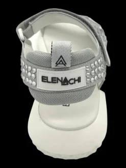 Sandalo basso pelle donna Silver - E3227 -<Elena Iachi Sale
