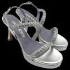 Sandalo donna Metallizzato - 5231 -<Albano Outlet