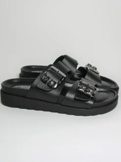 Sandalo donna Sofia nero<Apepazza Outlet