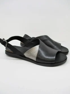 Sandalo donna pelle 6826 nero<Lilimill Clearance