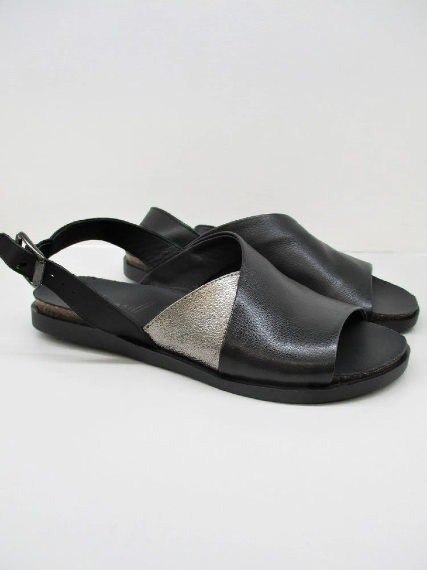 Sandalo donna pelle 6826 nero<Lilimill Clearance