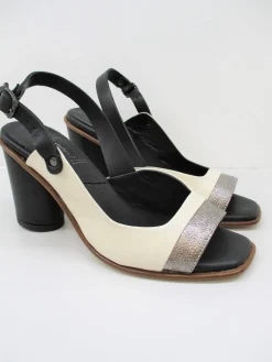 Sandalo donna pelle 6823 latte<Lilimill Discount