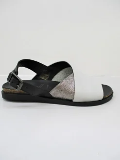 Sandalo donna pelle 6826 latte<Lilimill New