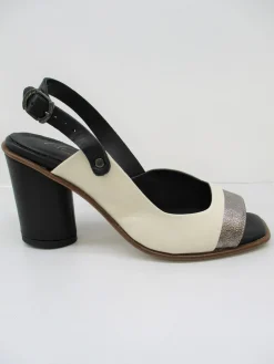 Sandalo donna pelle 6823 latte<Lilimill Discount