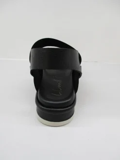Sandalo donna pelle 6833 nero<Lilimill Discount