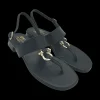 Sandalo donna Pelle Black - 074 -<Siano Via Roma Clearance