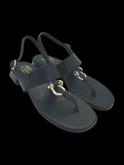 Sandalo donna Pelle Black - 074 -<Siano Via Roma Clearance