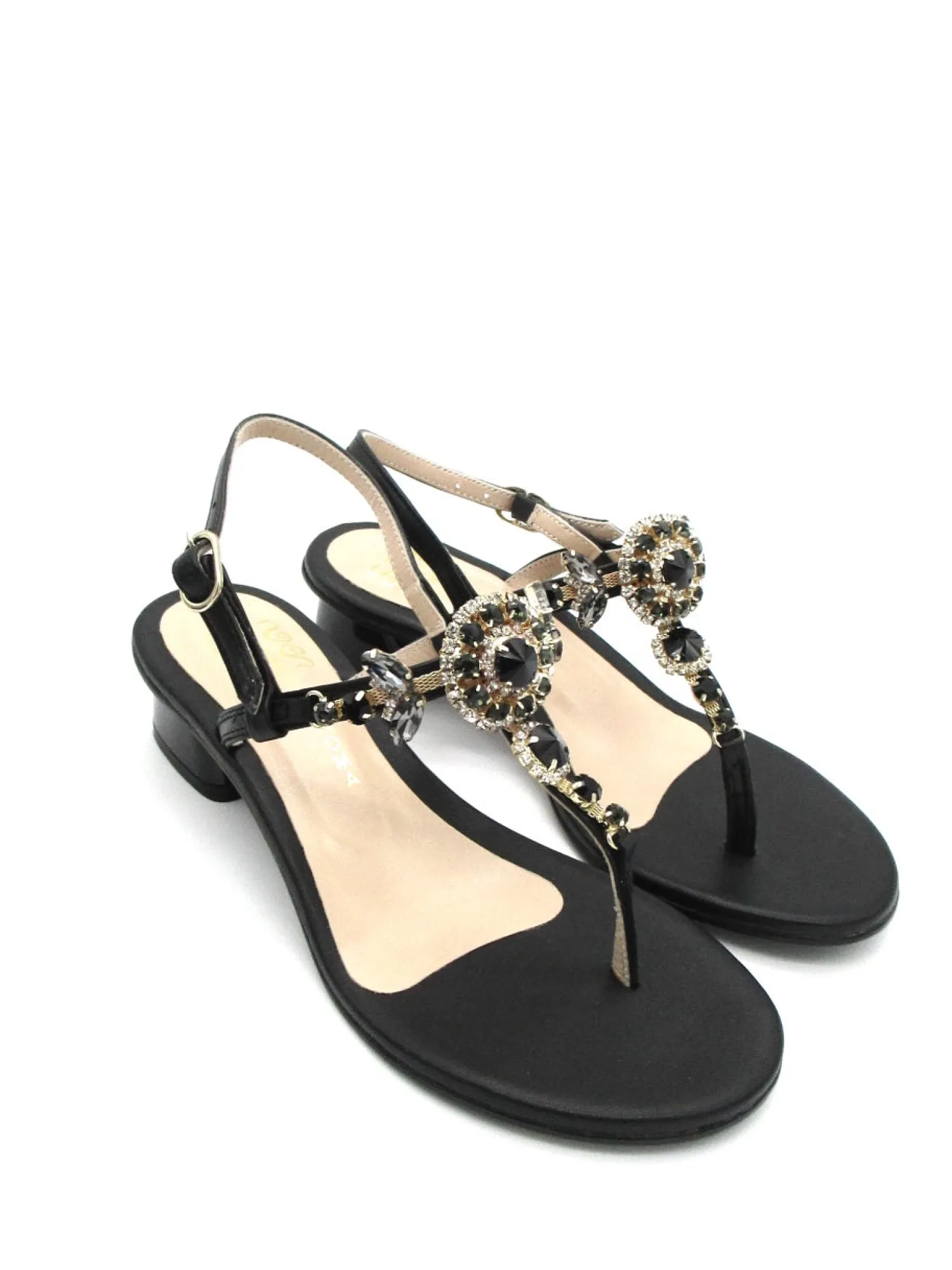Sandalo donna 479 Nero<Siano Via Roma Discount