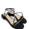 Sandalo donna 495 Nero<Siano Via Roma New